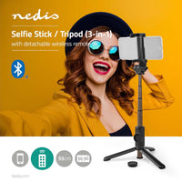 Bluetooth szelfi stick | Vezeték Nélküli | Bluetooth® version_ 4.2 | Maximális képernyő méret: 3.54 " | Hosszúság összehajtva: 19 cm | Hajtogatás nélküli hossz_ 550 mm | Maximális súly kapacitás: 400 g | Elemes Áramellátás | Súly: 149 g