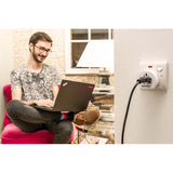 Utazó Adapter Combo - Világ Dél South Africa Földelt