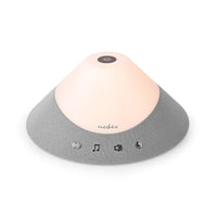 Fehérzaj-Hanggép | 4 W | Akár 5 Órányi Lejátszási Idő | LED-lámpa | Időzítő | Szürke/Fehér