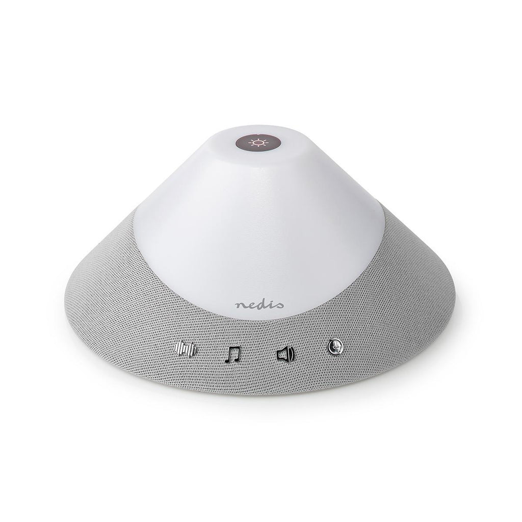Fehérzaj-Hanggép | 4 W | Akár 5 Órányi Lejátszási Idő | LED-lámpa | Időzítő | Szürke/Fehér