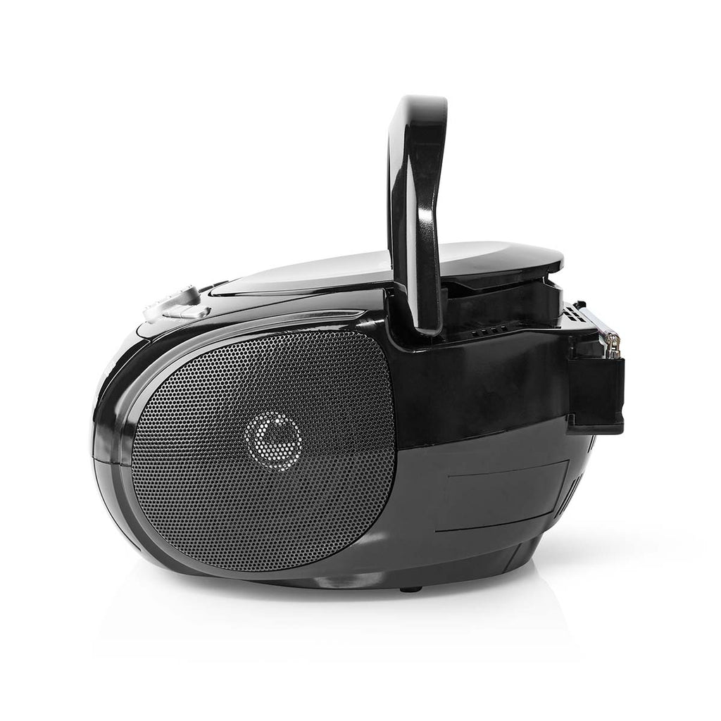 CD-lejátszó Boombox | Elemes Áramellátás / Hálózati Áramellátás | Stereo | 9 W | Bluetooth® | FM | USB lejátszás | Hordozó fogantyú | Fekete-4