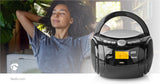 CD-lejátszó Boombox | Elemes Áramellátás / Hálózati Áramellátás | Stereo | 9 W | Bluetooth® | FM | USB lejátszás | Hordozó fogantyú | Fekete-14