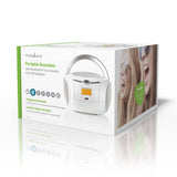 CD-lejátszó Boombox | Elemes Áramellátás / Hálózati Áramellátás | Stereo | 9 W | Bluetooth® | FM | USB lejátszás | Hordozó fogantyú | Fehér