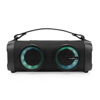 Bluetooth® Party Boombox | 5 hrs | 2.0 | 24 W | Media lejátszás: AUX / USB | Összekapcsolható | Hordozó fogantyú | Party fények | Fekete