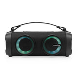 Bluetooth® Party Boombox | 5 hrs | 2.0 | 24 W | Media lejátszás: AUX / USB | Összekapcsolható | Hordozó fogantyú | Party fények | Fekete
