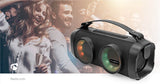 Bluetooth® Party Boombox | 5 hrs | 2.0 | 24 W | Media lejátszás: AUX / USB | Összekapcsolható | Hordozó fogantyú | Party fények | Fekete