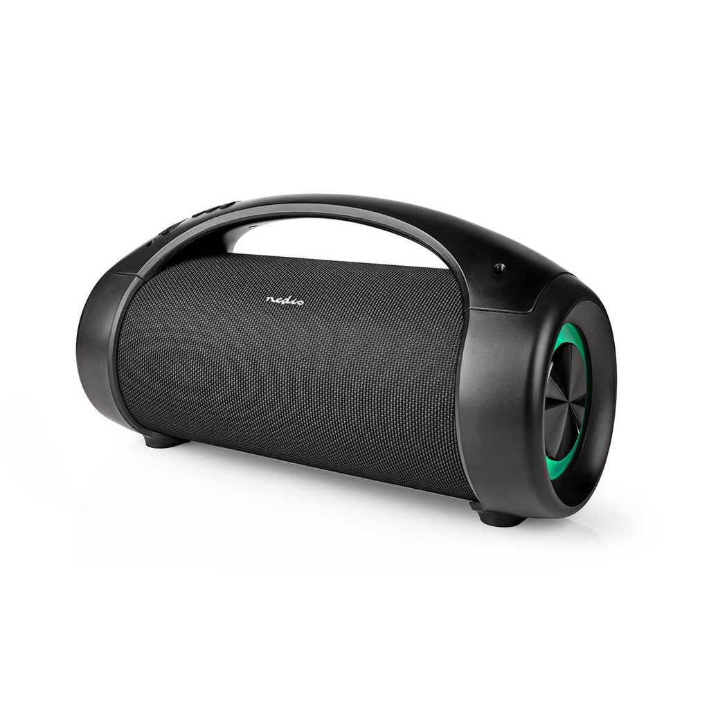 Bluetooth® Party Boombox | 6 hrs | 2.0 | 50 W | Media lejátszás: AUX / USB | IPX5 | Összekapcsolható | Hordozó fogantyú | Party fények | Fekete