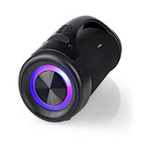 Bluetooth® Party Boombox | 6 hrs | 2.0 | 50 W | Media lejátszás: AUX / USB | IPX5 | Összekapcsolható | Hordozó fogantyú | Party fények | Fekete