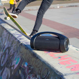 Bluetooth® Party Boombox | 6 hrs | 2.0 | 50 W | Media lejátszás: AUX / USB | IPX5 | Összekapcsolható | Hordozó fogantyú | Party fények | Fekete