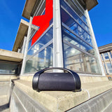 Bluetooth® Party Boombox | 6 hrs | 2.0 | 50 W | Media lejátszás: AUX / USB | IPX5 | Összekapcsolható | Hordozó fogantyú | Party fények | Fekete
