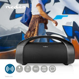 Bluetooth® Party Boombox | 6 hrs | 2.0 | 50 W | Media lejátszás: AUX / USB | IPX5 | Összekapcsolható | Hordozó fogantyú | Party fények | Fekete