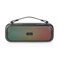 Bluetooth® Party Boombox | 4.5 hrs | 2.0 | 30 W | Media lejátszás: AUX / USB | IPX5 | Összekapcsolható | Hordozó fogantyú | Party fények | Fekete