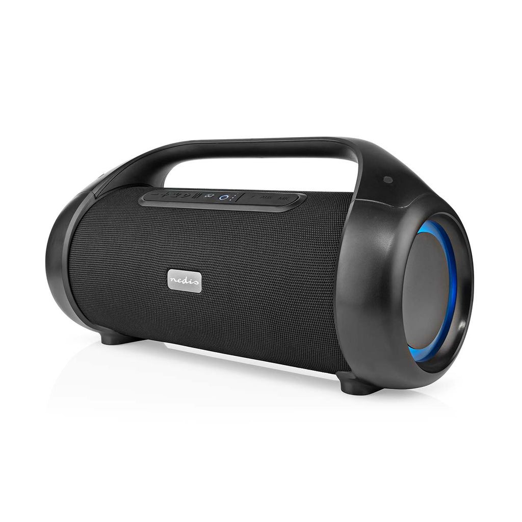 Bluetooth® Party Boombox | 9.5 óra | 2.1 | 120 W | Media lejátszás: AUX | IPX5 | Összekapcsolható | Hordozó fogantyú | Party fények | Fekete-5