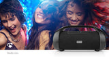 Bluetooth® Party Boombox | 9.5 óra | 2.1 | 120 W | Media lejátszás: AUX | IPX5 | Összekapcsolható | Hordozó fogantyú | Party fények | Fekete-17