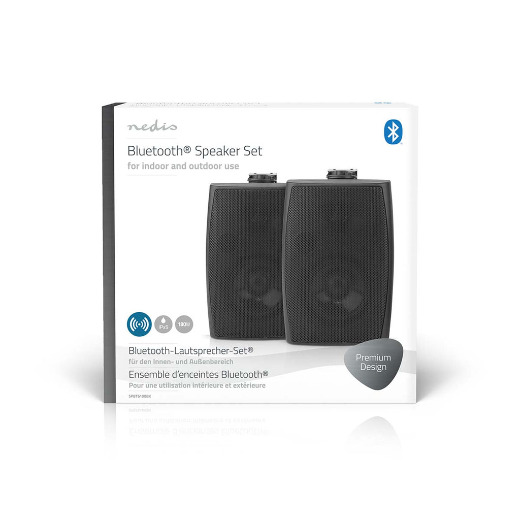 Bluetooth® hangszóró | Hangulatos Dizájn | 180 W | Stereo | IPX5 | Fekete-11