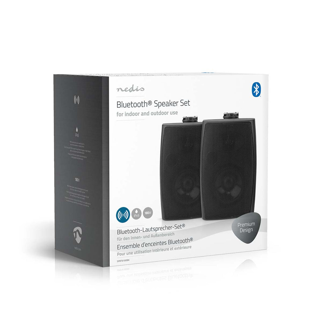 Bluetooth® hangszóró | Hangulatos Dizájn | 180 W | Stereo | IPX5 | Fekete-13