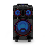 Bluetooth® party hangszóró | Maximális akkumulátor lejátszási idő: 6.5 óra | 120 W | Hordozó fogantyú | Party fények | Ekvalizer | Fekete-0