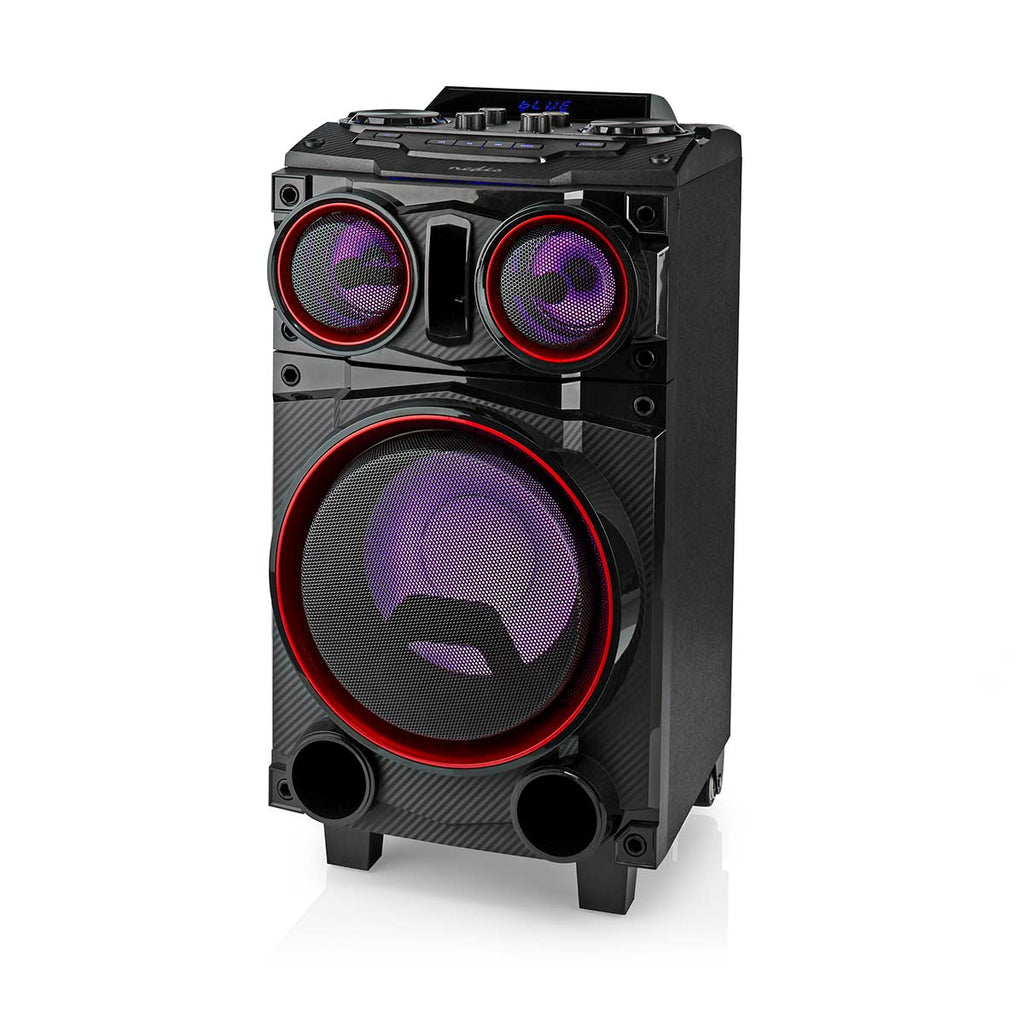 Bluetooth® party hangszóró | Maximális akkumulátor lejátszási idő: 6.5 óra | 120 W | Hordozó fogantyú | Party fények | Ekvalizer | Fekete-5