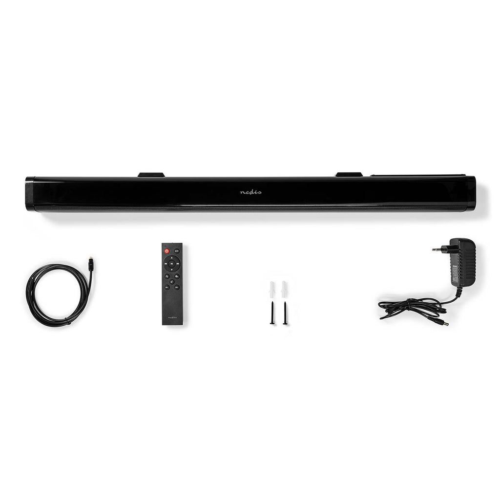 Soundbar | 2.0 | DSP Programok | 40 W | 1x 3.5 mm / 1x Coax Audió / 1x Optikai / 1x USB | 1x HDMI ARC-vel) | Bluetooth® | Rögzíthető | Fekete