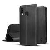 Wallet Book | Alkalmas erre_ Samsung | Samsung Galaxy A20 | 1 Kártyára Alkalmas | Fekete | PU / TPU | Állítható üzemmódok