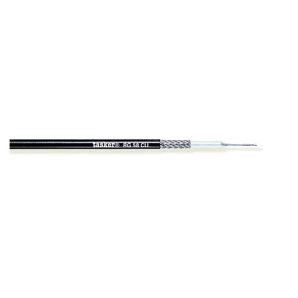 Koax Kábel Tekercsben RG58 5.0 mm 100 m Fekete