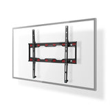 Fix TV fali tartó | 23-55 " | Maximális támogatott képernyő súly: 35 kg | Maximális fal távolság: 28 mm | Acél | Fekete