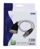 USB 2.0 Kábel USB A Dugó - DB9 0.35 m Szürke