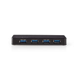USB-hub | 4 portos | USB 3.0 Ellátású | Külön Ellátás | 5 Gbps