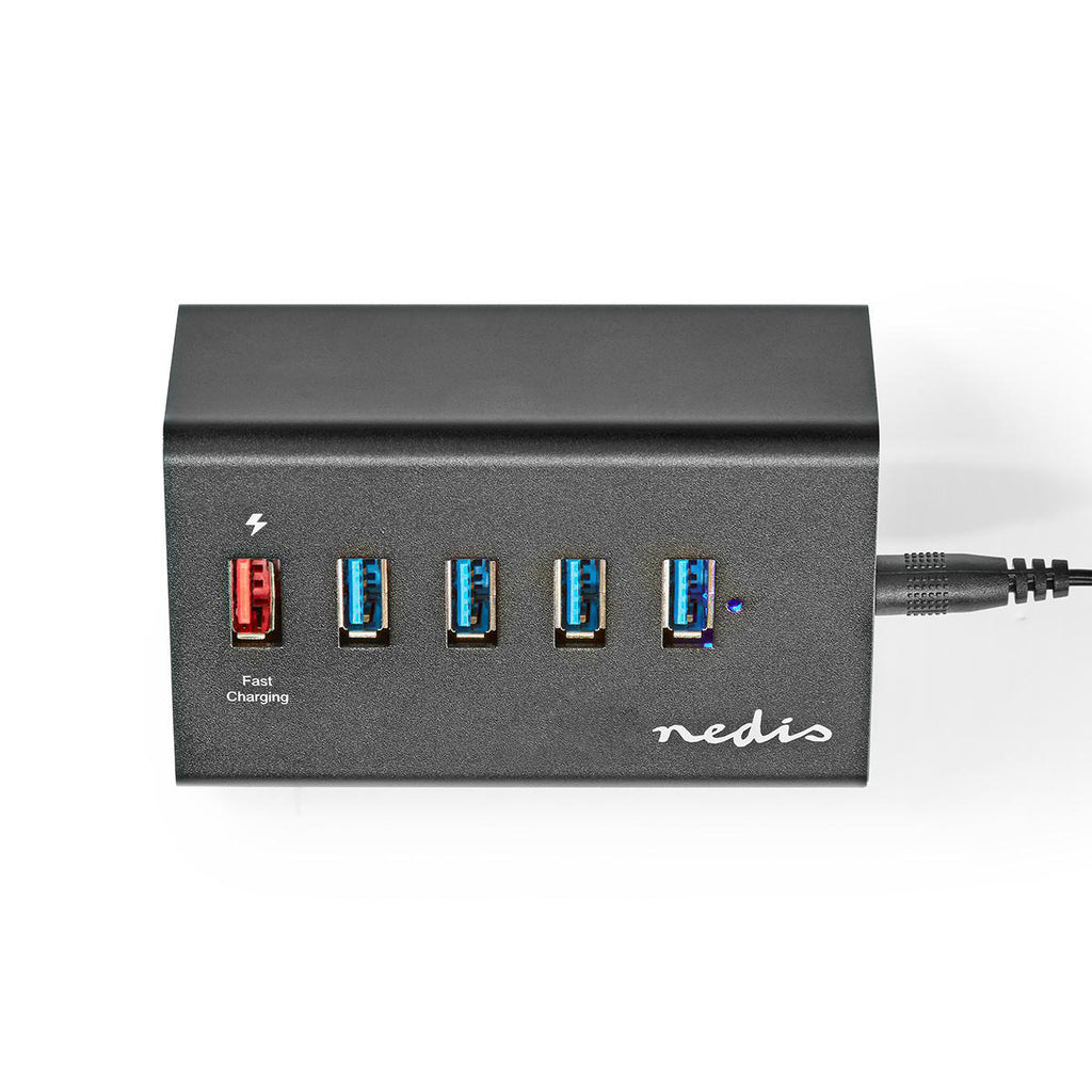 USB hub | 5-Port port(s) | QC3.0 / USB 3.2 Gen 1 | Hálózati Áramellátás / USB-áramellátású | 5 Gbps | 5x USB