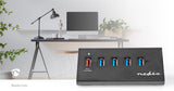 USB hub | 5-Port port(s) | QC3.0 / USB 3.2 Gen 1 | Hálózati Áramellátás / USB-áramellátású | 5 Gbps | 5x USB