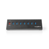 USB Hub | 8 Port | USB 3.0 Ellátású | QC3.0 | 5 Gbit/s