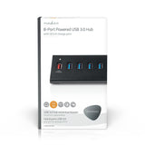 USB Hub | 8 Port | USB 3.0 Ellátású | QC3.0 | 5 Gbit/s