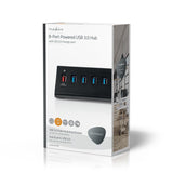 USB Hub | 8 Port | USB 3.0 Ellátású | QC3.0 | 5 Gbit/s