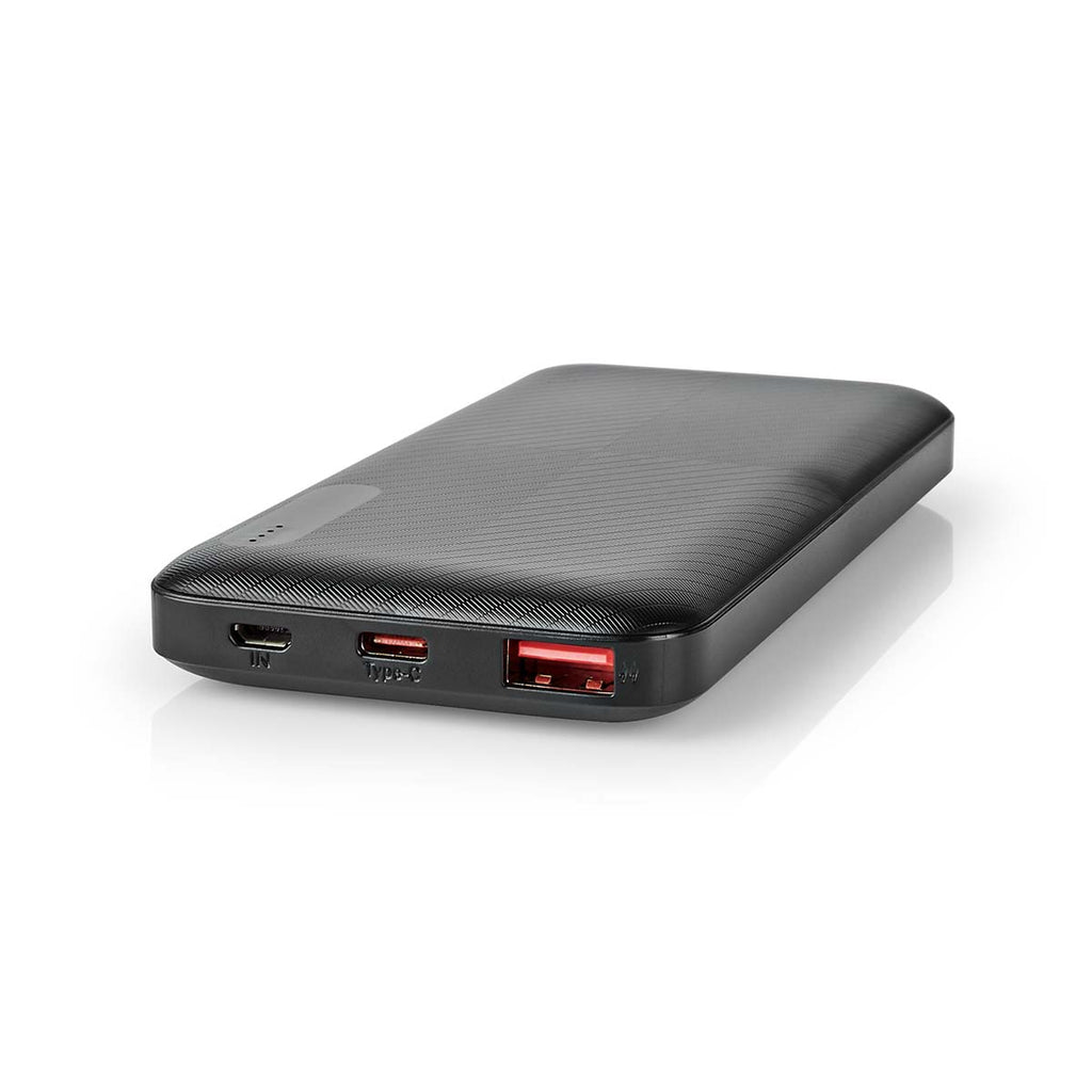Hordozható töltő | 10000 mAh | 2x 3.0 A | Kimenő csatlakozók száma: 2 | Kimeneti kapcsolat_ 1x USB-A / 1x USB-C™ | Bemenő csatlakozók: 1x Micro USB / 1x USB-C™ | PD2.0 18W | Lítium-Polimer