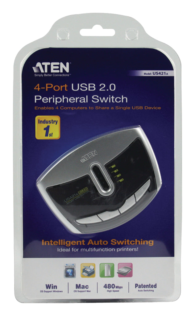 4-Port USB Kapcsoló Bronz
