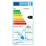 Porzsák nélküli porszívó | Porzsák Nélküli | 700 W | Porkapacitás: 1.5 l | Kombi Kefe | Hatósugár: 7 m | HEPA levegő szűrő | Antracit / Piros
