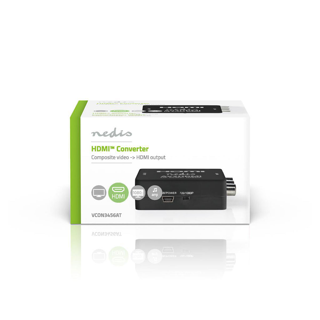 HDMI ™ Converter | 3x RCA Aljzat | HDMI™ Kimenet | 1 irányú | 1080p | 1.65 Gbps | ABS | Antracit