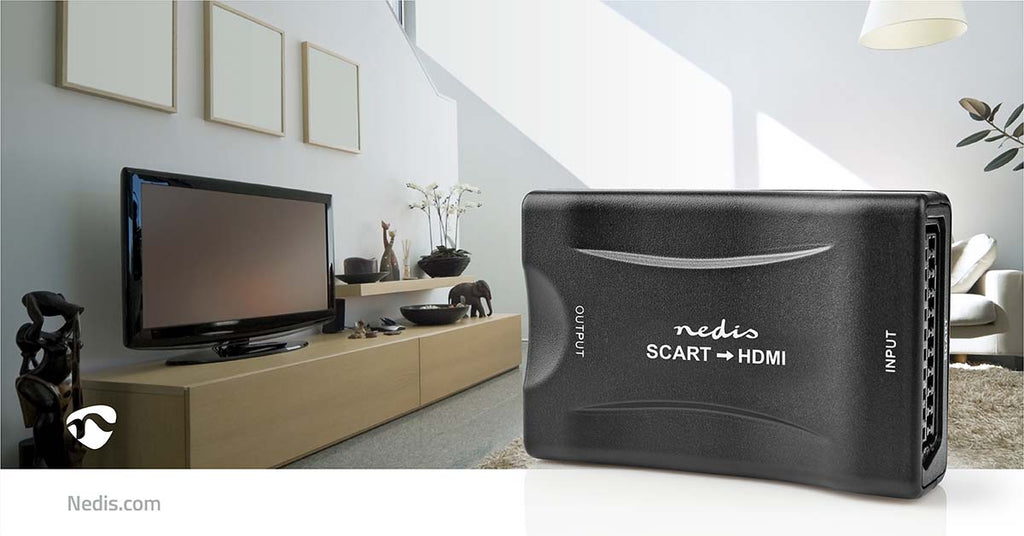 HDMI ™ Converter | SCART Aljzat | HDMI™ Kimenet | 1 irányú | 1080p | 1.2 Gbps | ABS | Fekete