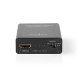 HDMI ™ Extractor | HDMI™ Bemenet | HDMI™ Kimenet / Toslink Aljzat / 1x 3.5 mm | Maximális felbontás: 4K@60Hz | 18 Gbps | Fém | Antracit | Ajándék Dobozban