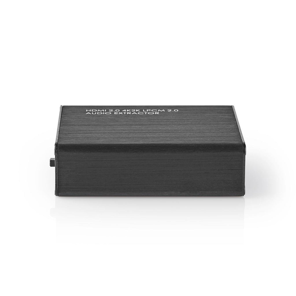 HDMI ™ Extractor | HDMI™ Bemenet | HDMI™ Kimenet / Toslink Aljzat / 1x 3.5 mm | Maximális felbontás: 4K@60Hz | 18 Gbps | Fém | Antracit | Ajándék Dobozban