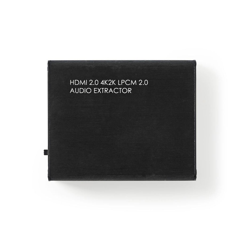 HDMI ™ Extractor | HDMI™ Bemenet | HDMI™ Kimenet / Toslink Aljzat / 1x 3.5 mm | Maximális felbontás: 4K@60Hz | 18 Gbps | Fém | Antracit | Ajándék Dobozban