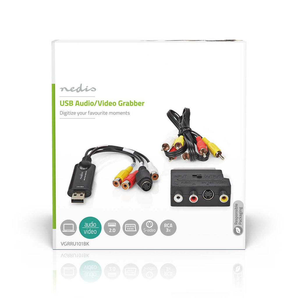 video Grabber | USB 2.0 | 480p | A / V kábel / Scart