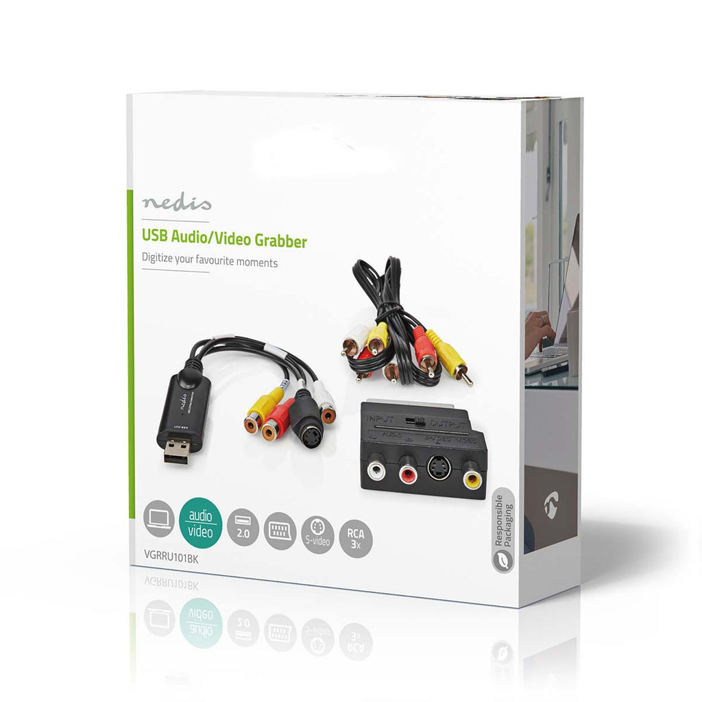 video Grabber | USB 2.0 | 480p | A / V kábel / Scart