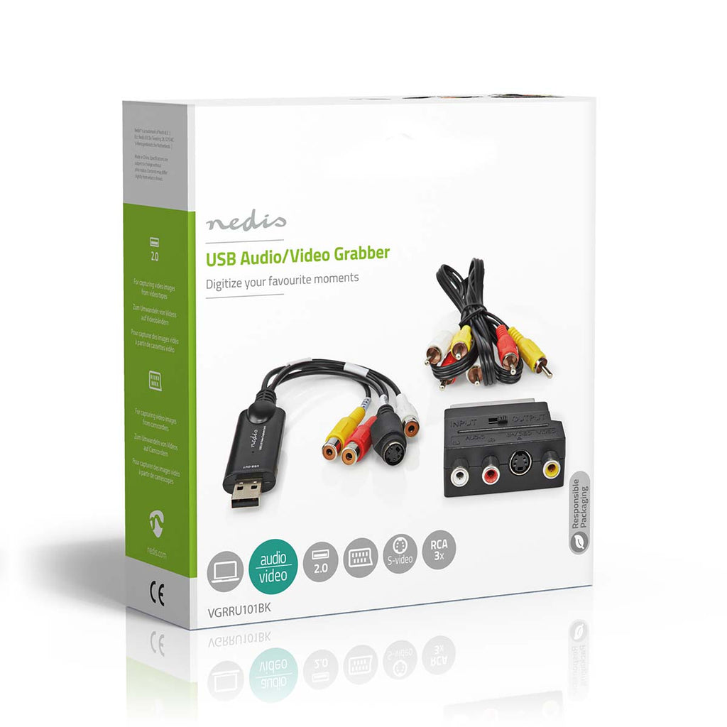 video Grabber | USB 2.0 | 480p | A / V kábel / Scart