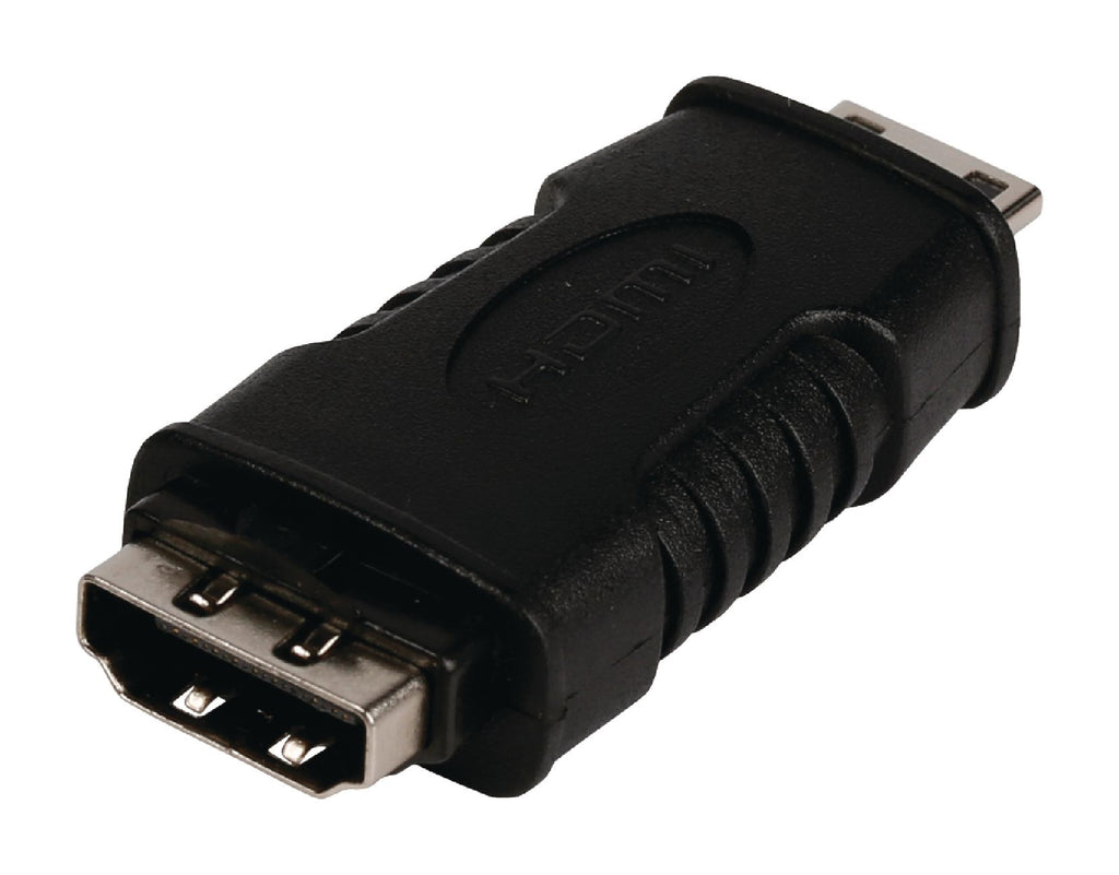 Nagy Sebességű HDMI Adapter Ethernettel HDMI Mini Dugasz - HDMI Aljzat Fekete