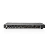 HDMI ™ Mátrix Kapcsoló | 4 db 2 portos port(s) | 4x HDMI™ Bemenet | 2x 3.5 mm / 2x HDMI™ Kimenet / 2x TosLink | 4K@60Hz | 18 Gbps | Távvezérelt | Fém | Antracit-1