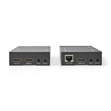 HDMI ™ Hosszabbító | Cat6-on keresztül | 60.0 m-ig | 4K@60Hz | 18 Gbps | Fém | Antracit