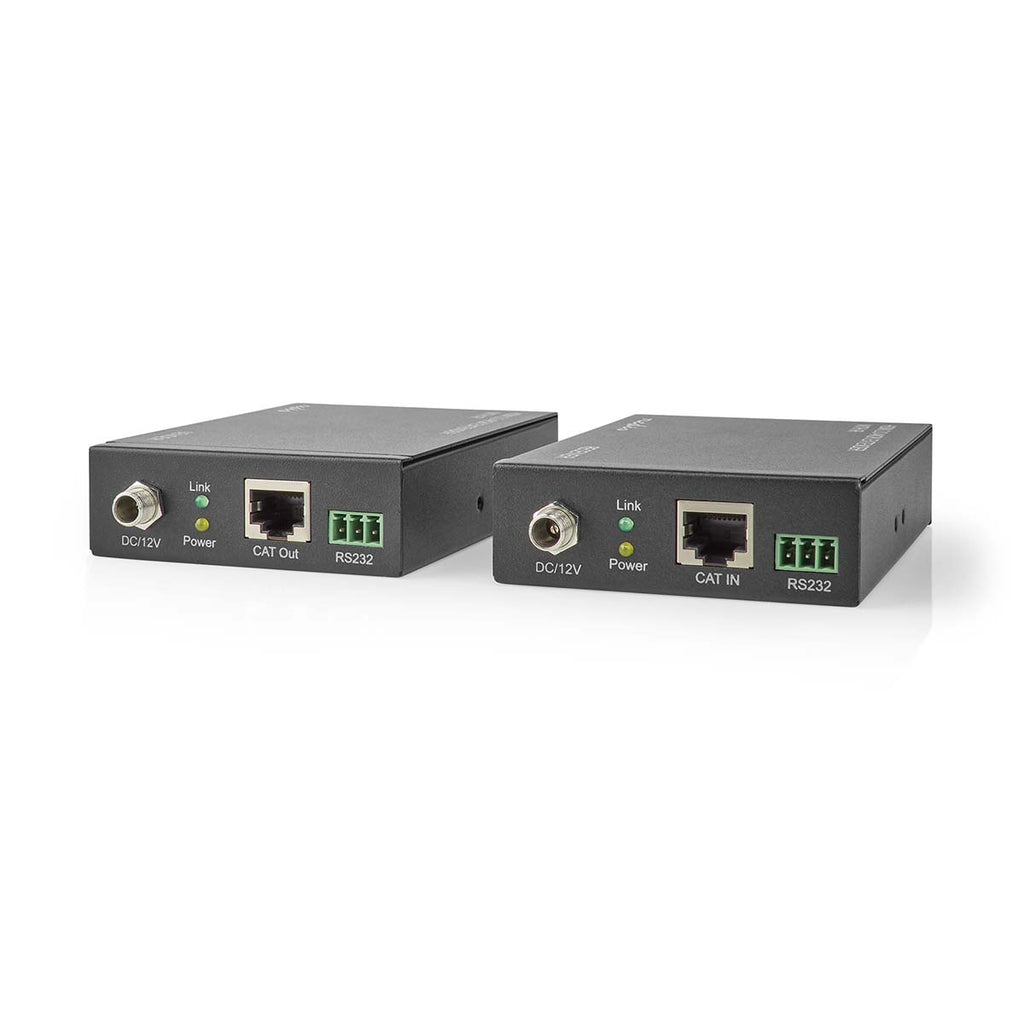 HDMI ™ Hosszabbító | Cat6-on keresztül | 60.0 m-ig | 4K@60Hz | 18 Gbps | Fém | Antracit
