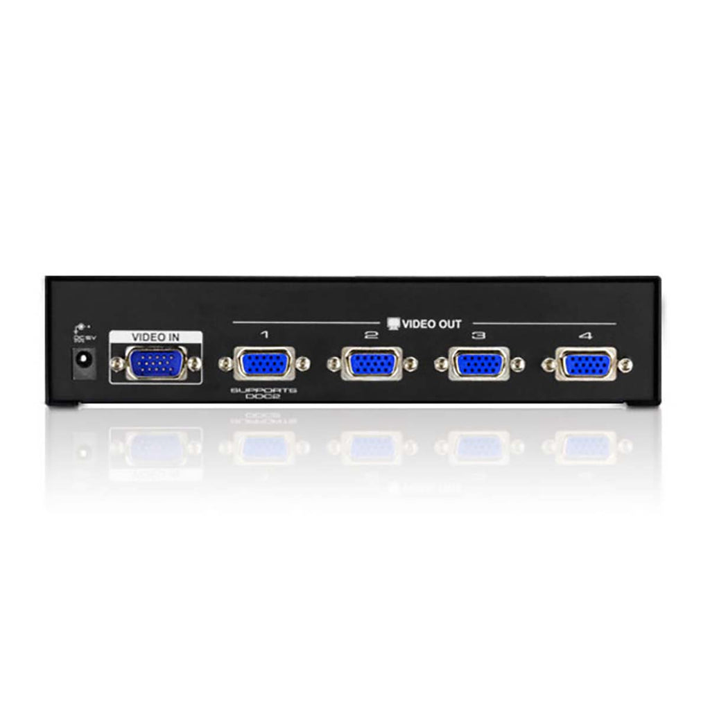 4-Port VGA Elosztó Fekete