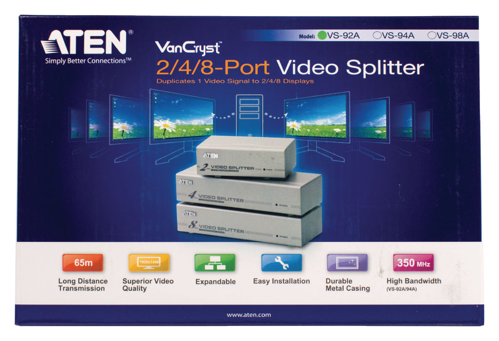 2-Port VGA Elosztó Bronz-2